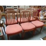 A set of six teak dining chairs by Benny Lindon Design