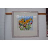 Georgie Proctor, Flowery Haze, watercolour, framed, signed lower right, framed,