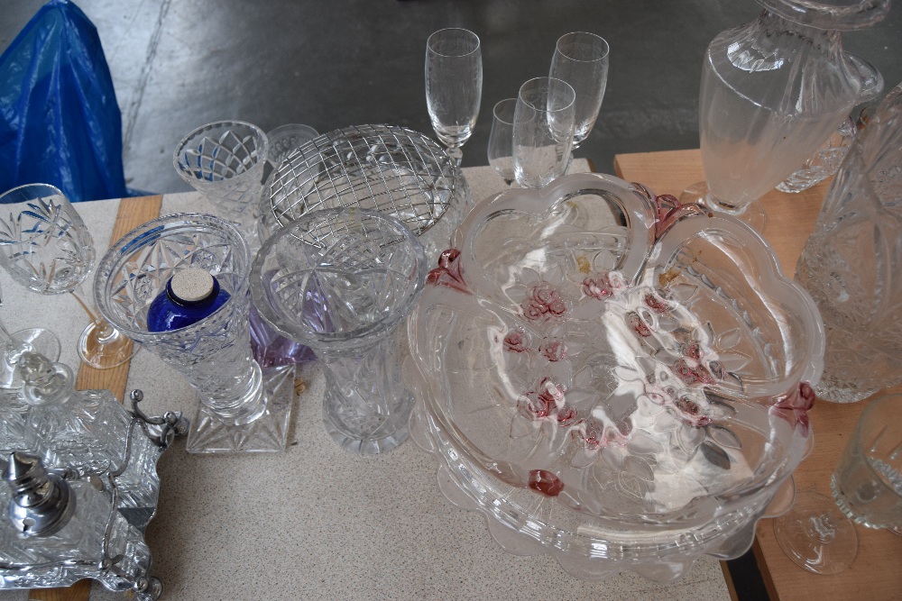 A quantity of cut and moulded glassware and crystal including Edinburgh crystal, - Image 6 of 8