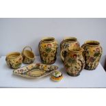 A selection of HJ Wood Indian Tree ceramics