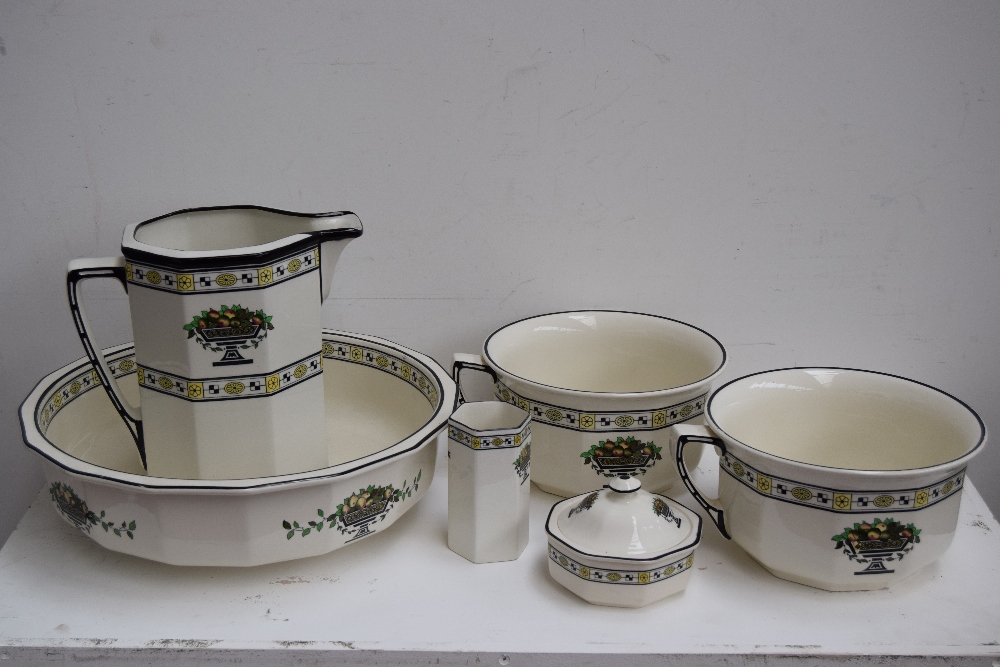 A Royal Doulton wash jug and bowl, tooth mug, - Image 2 of 2