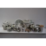 A good lot of 'The Botanic Garden' Portmerion china including serving bowls, vases, plates,