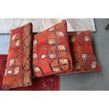 Three Kilim throw cushions