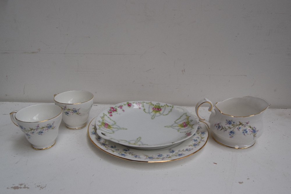 A Duchess 'Tranquility' pattern china part dinner service and other pieces of china