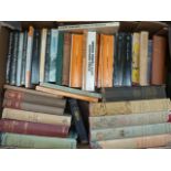 A box of vintage Penguin books together with works by Thomas Hardy, Jane Austen,