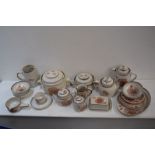 A Denby stoneware part dinner set including plates, bowls, tureen, butter dish, jug etc.