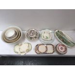 A mixed lot of china and glass including Mason cash and Co. Ltd mixing bowls, Scotch Ivory B.