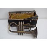 Silver plated cornet by Butler, Haymarket,
