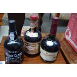 Three bottles including Drambuie,