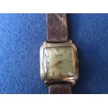 A vintage Cristal Watch gold plated gentleman's wrist watch, Swiss made,