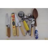 A large quantity of silver plated and stainless steel cutlery also including bread knife and others