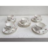 A selection of Sutherland china with scattered flowers,