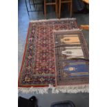 A Kayam rug 170cmL and a prayer mat (2)