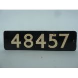 RAILWAY INTEREST - Smokebox Numberplate '48457', cast iron,