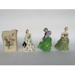 A quantity of Royal Doulton figurines namely 'Carolyn',