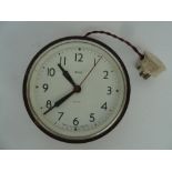 Railwayana - Smiths Sectric bakelite electric railway clock;