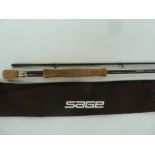ROD: Sage Graphite RPL + 896 9`6"graphite trout fly rod custom built with titanium/sic rings by