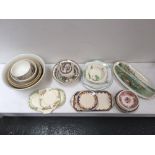 A mixed lot of china and glass including Mason Cash and Co. Ltd mixing bowls, Scotch Ivory B.