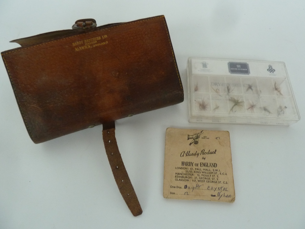 A Hardy Brothers Ltd leather fly wallet 16cm x 10cm;