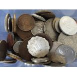 A selection of foreign coins from Portugal, Netherland, India, France, Switzerland,