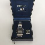 A Seiko Quartz LC Chronograph in original box