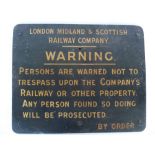 RAILWAY INTEREST - Original metal sign,