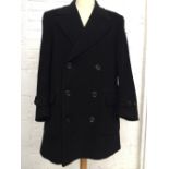 A Mersley wool and cashmere double breasted overcoat 40-42in