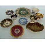 A JK Decor Carlsbad decorative plate with plate support,