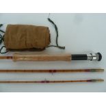 Cambrian Fly Fishers of Wales 8ft 3 piece split cane fly rod in unused condition,