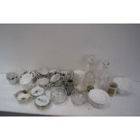 A mixed lot of glassware and ceramics including Royal Arden,