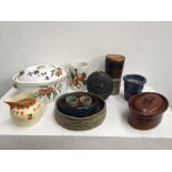 A mixed lot of ceramics and stoneware items including a Royal Worcester large tureen dish and cover