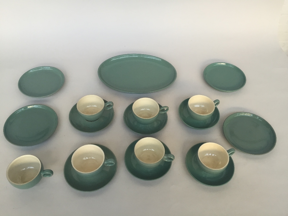 A large quantity of Regency Green Denby pottery including: Coffee pots, tea pot, - Image 2 of 2