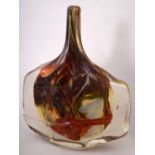 A large Mdina glass "Fish" vase designed by Michael Harris,