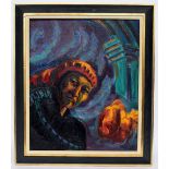 Margaret Munro Bogaardt, Guatemalan Witch Doctor, oil on canvas, signed en verso,