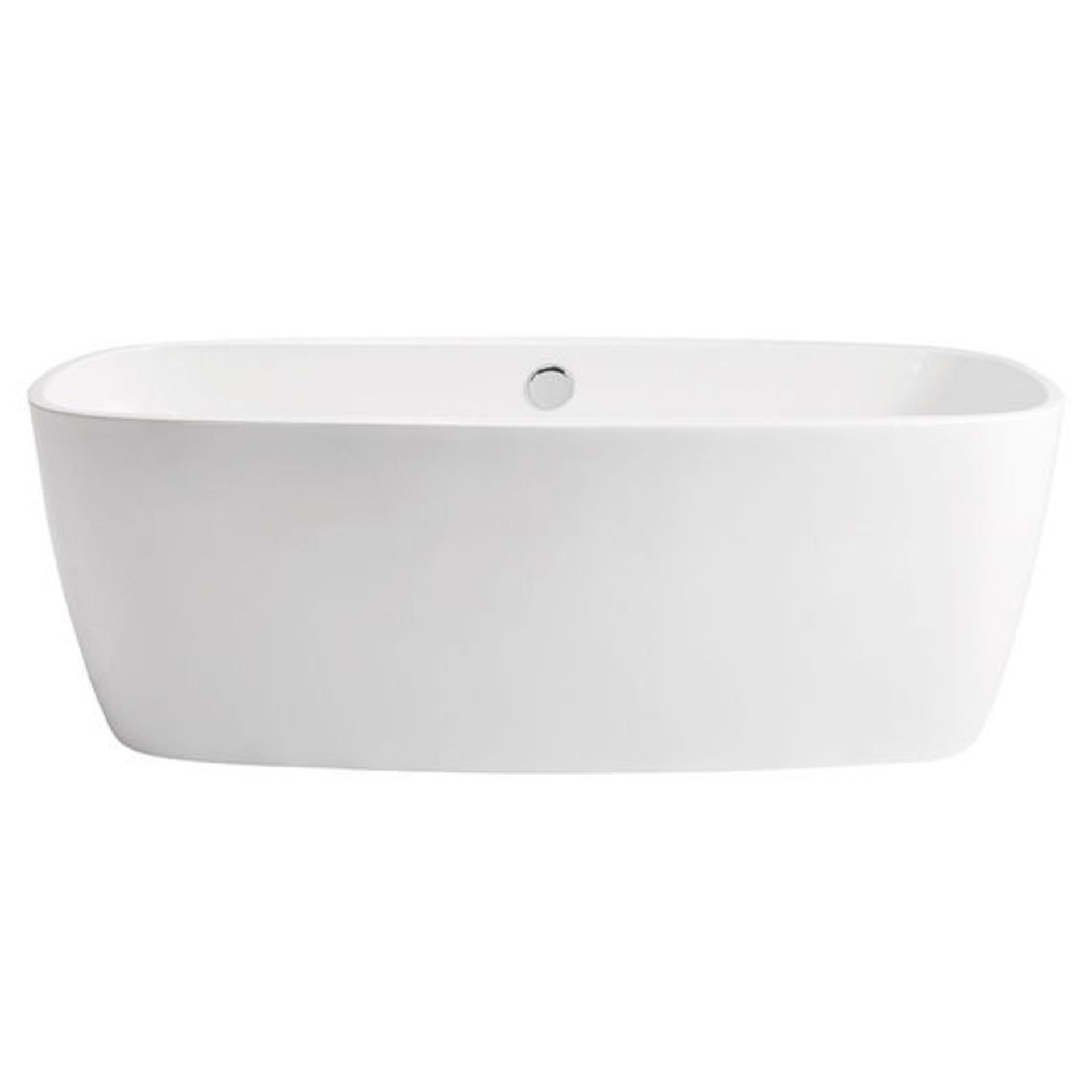 Lucite 1700 Double skinned contemporary free standing bath. Super deep, 195 ltrs capacity and fitted