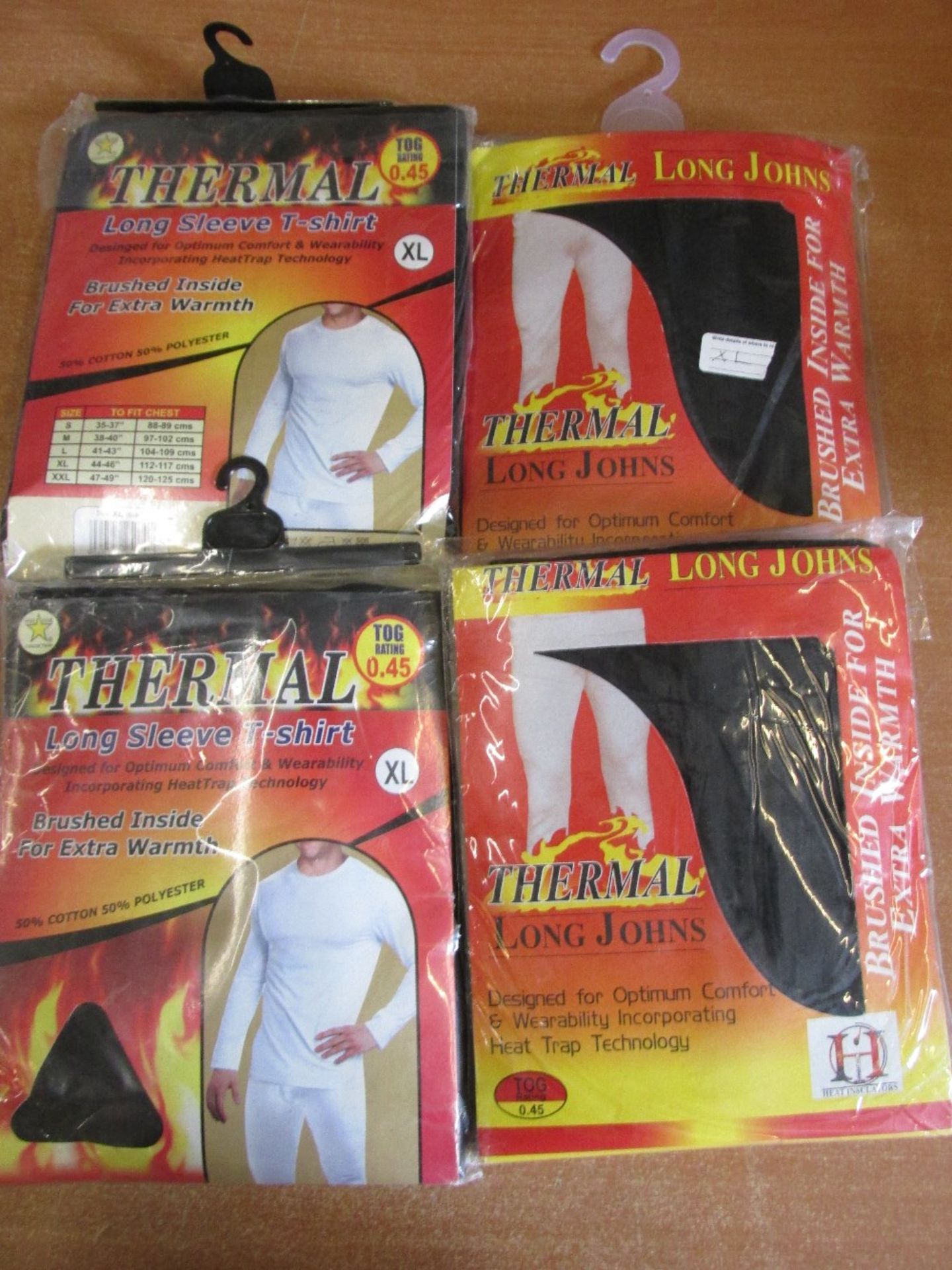 4 As New Thermal Long Jogns and T-shirts