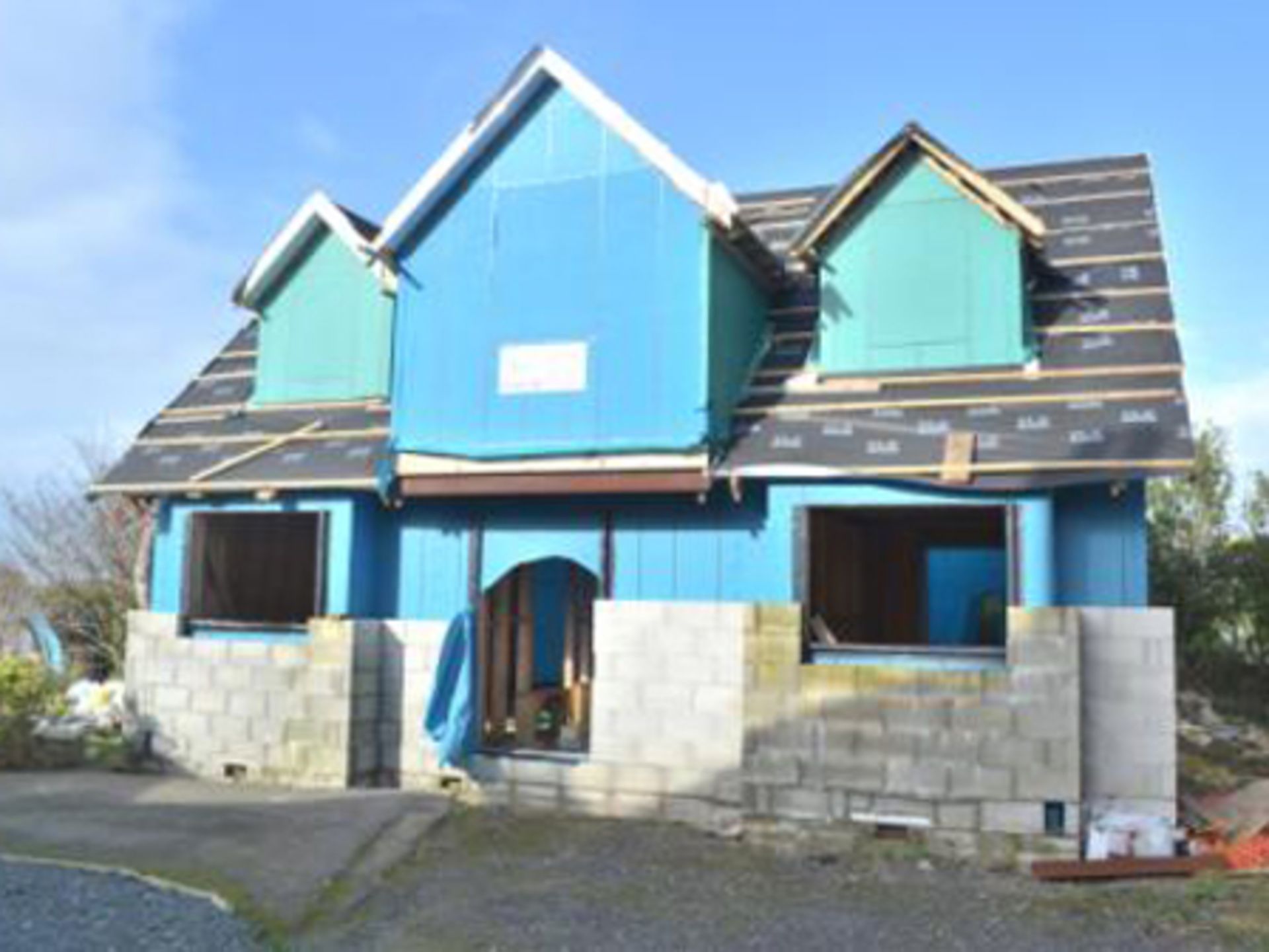 CORNWALL - PARTLY CONSTRUCTED DETACHED HOUSE FOR COMPLETION