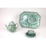 An Adams Calyx ware part service, Singapore Bird pattern including teapot, 19cm, milk jug,