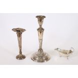 A George III silver table candlestick, by John Green, Roberts, Mosley & Co.