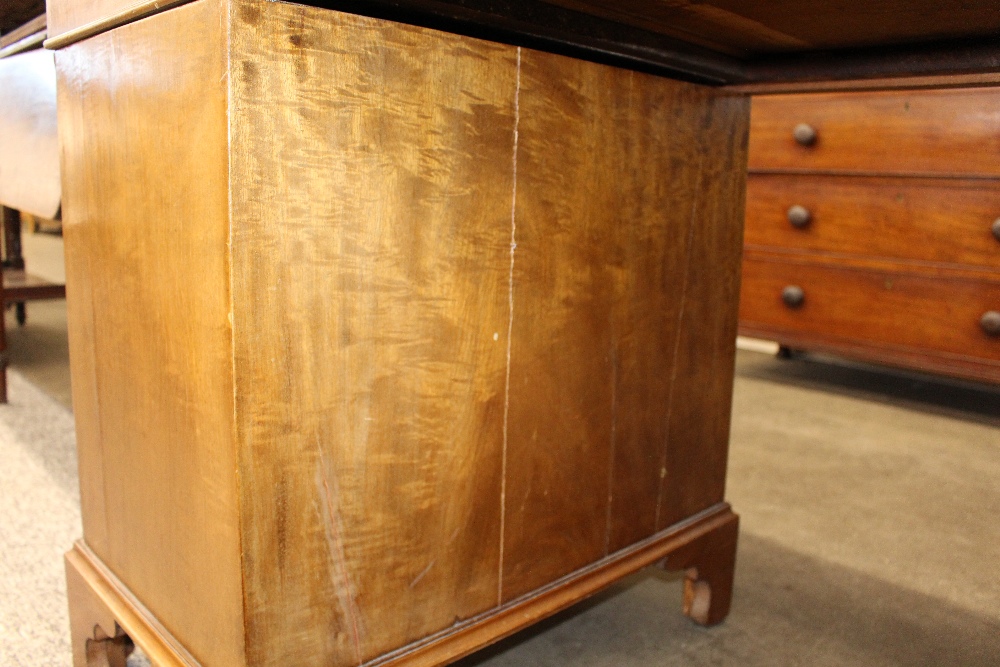 An Edwardian mahogany twin pedestal desk, rectangular top with a tooled leather inset, - Image 12 of 12