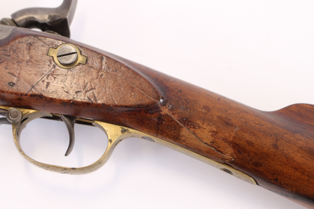 A 19th Century Indian pattern Enfield rifle, stamped JPR/EXR/2129, with integral ram rod, - Image 4 of 7