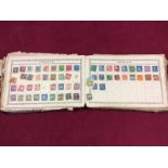 A stamp album and contents