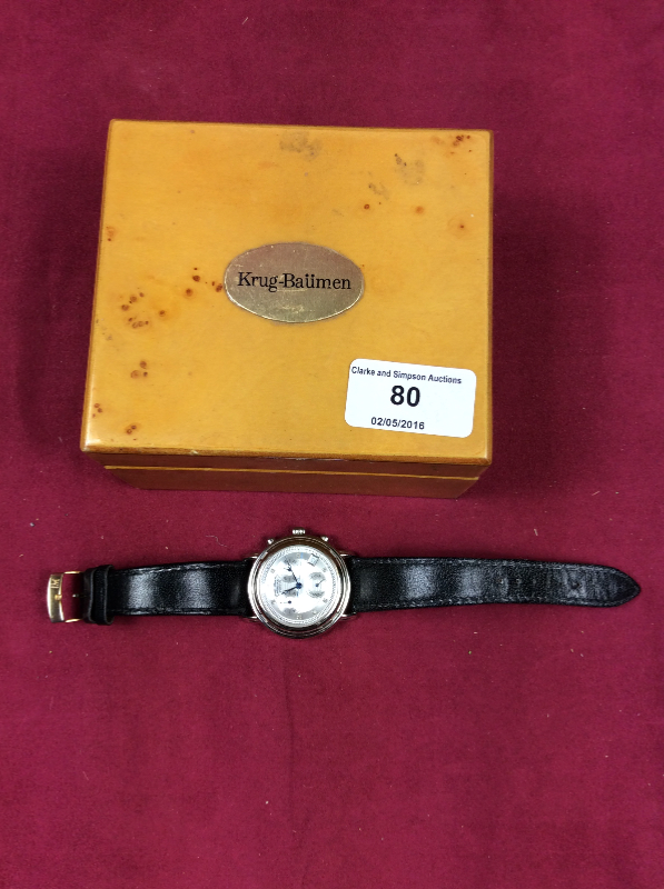 A Krug-Beume wrist watch