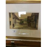 James Lawson Stewart, watercolour study of a street scene,