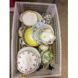 Two boxes of various china