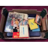 An album and contents of matchbox covers together with various books