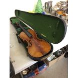 A violin supplied by Boosey and Hawkes Ltd,