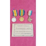 A WW1 trio to R G Baker with a quantity of post-cards