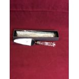 A Waterford crystal glass cake knife in original box