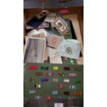 A box of military photos and ephemera